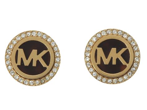 michael kors gold logo stud earrings|Michael Kors earrings tk maxx.